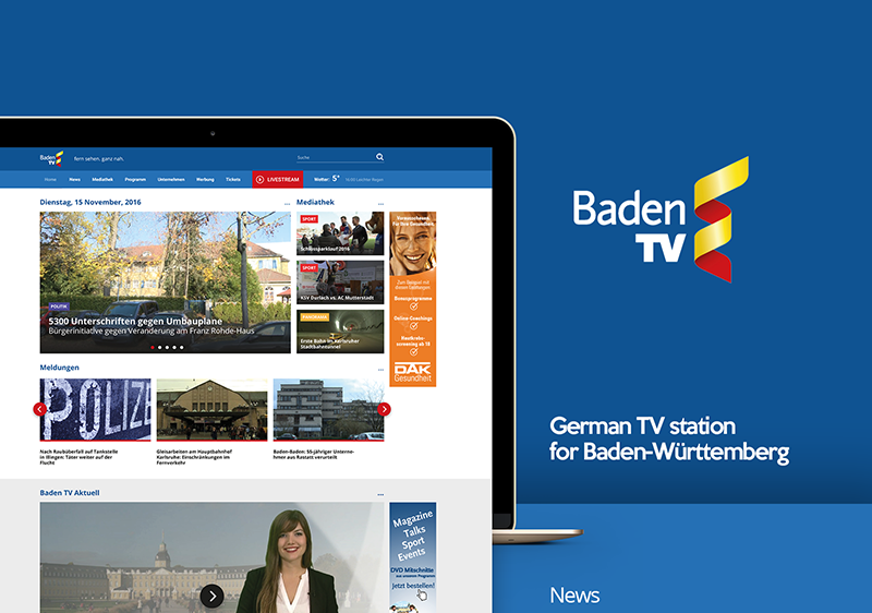 BadenTV website