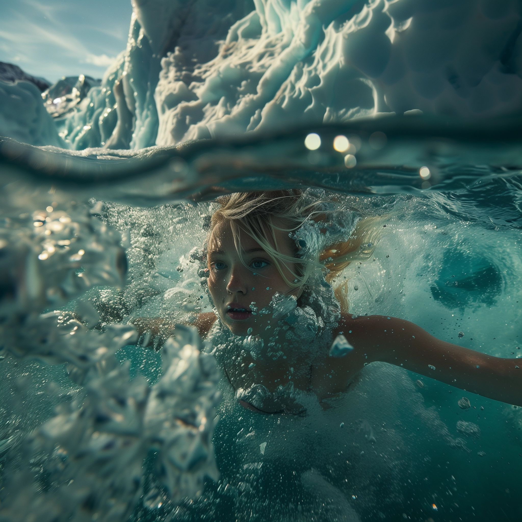 The surface of water